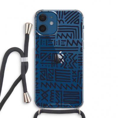 Marrakech print: iPhone 12 mini Transparant Hoesje met koord