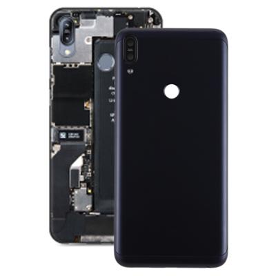 Batterij terug te dekken met camera lens & kant toetsen voor ASUS Zenfone Max Pro (M1) ZB601KL/ZB602K (zwart)