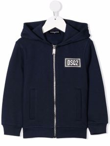DSQUARED2 KIDS veste à patch logo - Bleu