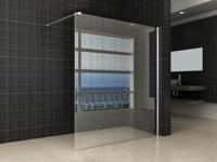 Wiesbaden inloopdouche 160x200 cm - 8mm NANO glas