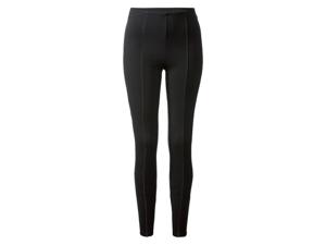 esmara Dames jegging, smal gesneden met hoge taille (L (44/46), Zwart)