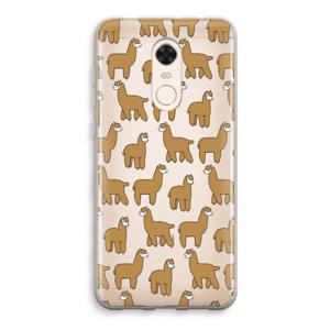 Alpacas: Xiaomi Redmi 5 Transparant Hoesje