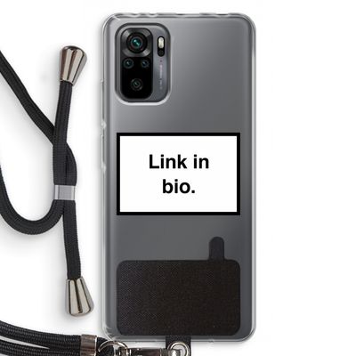 Link in bio: Xiaomi Redmi Note 10 Pro Transparant Hoesje met koord