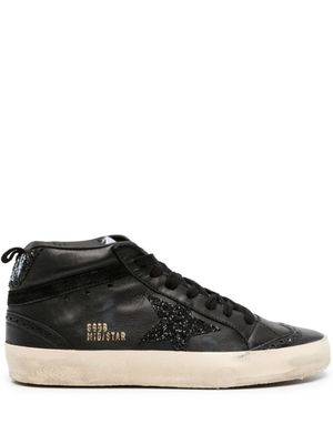 Golden Goose baskets Mid Star en cuir - Noir