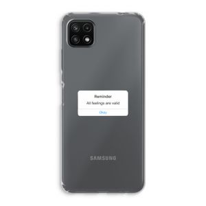 Reminder: Samsung Galaxy A22 5G Transparant Hoesje
