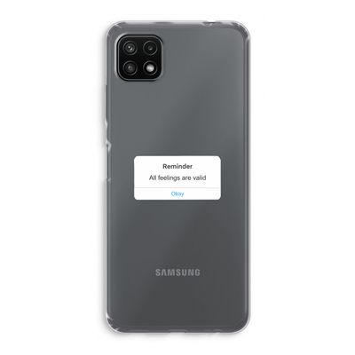 Reminder: Samsung Galaxy A22 5G Transparant Hoesje