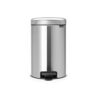 Brabantia NewIcon Pedaalemmer - 12 liter - kunststof binnenemmer - matt Steel 113604