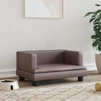 VidaXL Hondenmand 60x40x30 cm kunstleer bruin