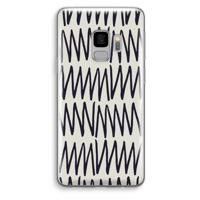 Marrakech Zigzag: Samsung Galaxy S9 Transparant Hoesje