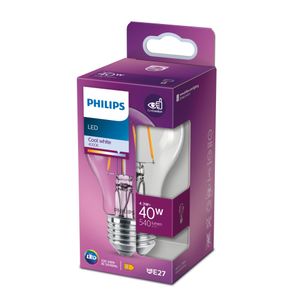 Philips Lighting 76201801 LED-lamp Energielabel E (A - G) E27 4.3 W = 40 W Neutraalwit (Ø x l) 6 cm x 10.6 cm 1 stuk(s)