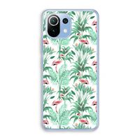 Flamingo bladeren: Xiaomi Mi 11 Lite Transparant Hoesje