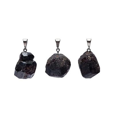 Ruwe Edelsteen Hanger Granaat - 2 cm