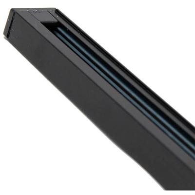 Spanningsrail - 1 Fase - Opbouw - Aluminium - Zwart - 3 Meter