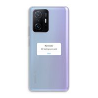 Reminder: Xiaomi 11T Transparant Hoesje