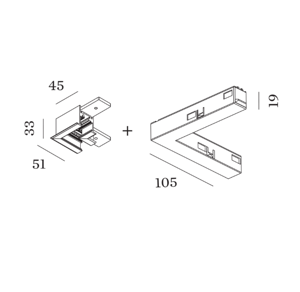 Wever & Ducre - Strex Rec L-Connector W Electrical