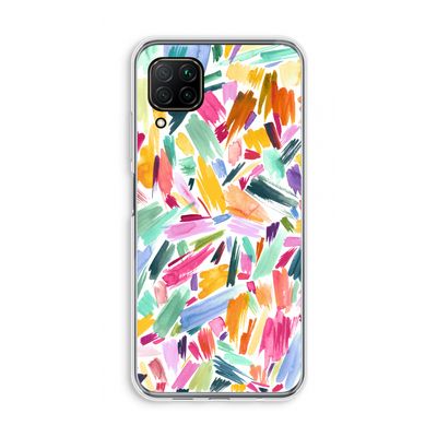 Watercolor Brushstrokes: Huawei P40 Lite Transparant Hoesje
