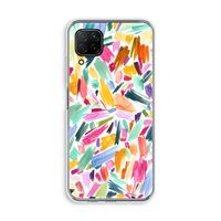 Watercolor Brushstrokes: Huawei P40 Lite Transparant Hoesje