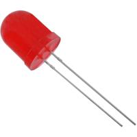 TRU COMPONENTS 1573763 Bedrade LED Rood Rond 10 mm 550 mcd 50 ° 20 mA 2.1 V