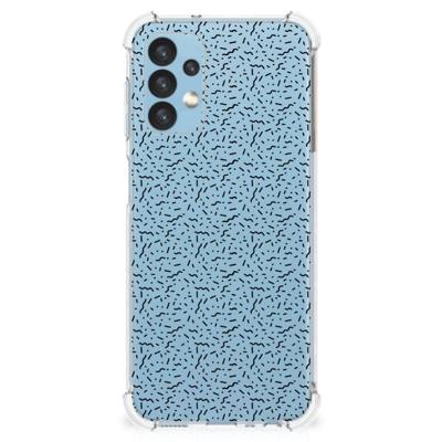 Samsung Galaxy A13 (4G) Doorzichtige Silicone Hoesje Stripes Dots Samsung Galaxy A13 (4G) Doorzichtige Silicone Hoesje Stripes Dots