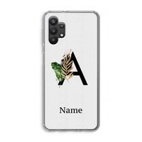 Charcoal Flora: Samsung Galaxy A32 5G Transparant Hoesje