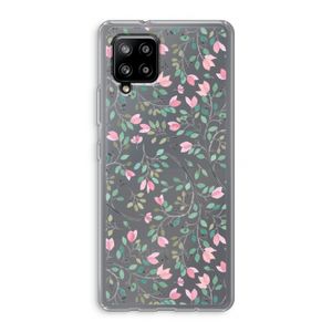 Sierlijke bloemen: Samsung Galaxy A42 5G Transparant Hoesje
