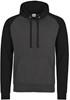 Just Cool JH009 Baseball Hoodie - Solid Black - XXL