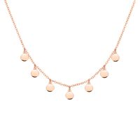 Ketting Zilver-rosé Rondjes 1,2 mm 41 + 4 cm