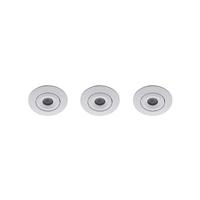 Set 3x Alpha LED mini spot kantelbaar 3Watt rond WIT IP68 dimbaar