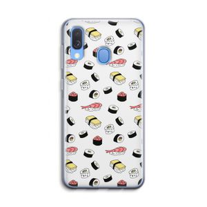 Sushi time: Samsung Galaxy A40 Transparant Hoesje