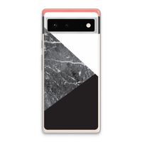 Combinatie marmer: Google Pixel 6 Transparant Hoesje