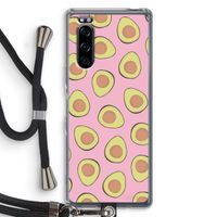 Dancing avocados: Sony Xperia 5 Transparant Hoesje met koord