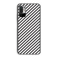Strepen zwart-wit: Xiaomi Redmi Note 10 5G Transparant Hoesje Strepen zwart-wit: Xiaomi Redmi Note 10 5G Transparant Hoesje
