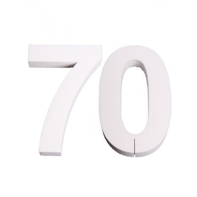 Piepschuim 70 cijfer 25 cm