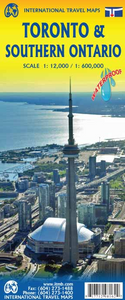 Wegenkaart - landkaart - Stadsplattegrond Toronto & Southern Ontario - Ontario zuid | ITMB