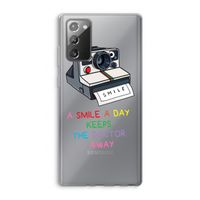 Smile: Samsung Galaxy Note 20 / Note 20 5G Transparant Hoesje