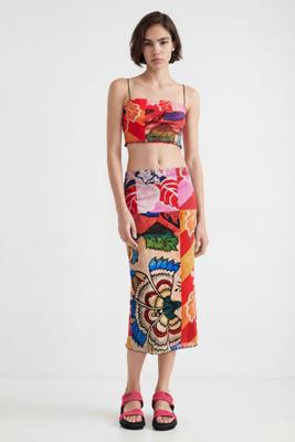 Midi-rok Mr. Christian Lacroix - MATERIAL FINISHES - L