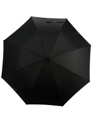Moschino parapluie à rayures - Noir