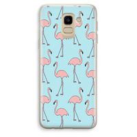 Anything Flamingoes: Samsung Galaxy J6 (2018) Transparant Hoesje