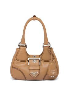 Prada mini sac Moon en cuir Nappa matelassé - Marron