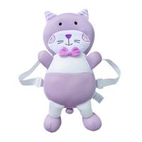 Ademend paarse kat patroon schokbestendige hoofd Pad voor Baby kinderen Waliking