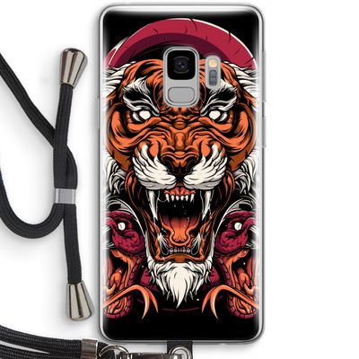 Tiger and Rattlesnakes: Samsung Galaxy S9 Transparant Hoesje met koord