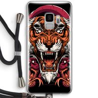 Tiger and Rattlesnakes: Samsung Galaxy S9 Transparant Hoesje met koord