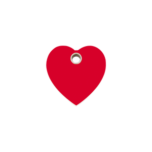 Heart III plastic dierenpenning small/klein 2,01 cm x 2,01 cm - RedDingo