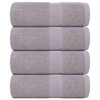 VidaXL Washandjes 4 stuks frogn grijs 30x30 cm 100% katoen