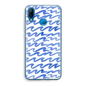 Blauwe golven: Huawei P20 Lite Transparant Hoesje