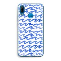 Blauwe golven: Huawei P20 Lite Transparant Hoesje