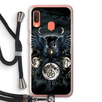 Sinister Wings: Samsung Galaxy A20e Transparant Hoesje met koord