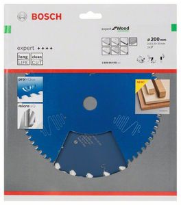 Bosch Accessoires Cirkelzaagblad expert for Wood 200x30x2.8/1.8x24 T - 2608644051