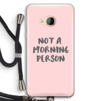 Morning person: HTC U Play Transparant Hoesje met koord