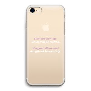 gij zijt ook iemand: iPhone 7 Transparant Hoesje